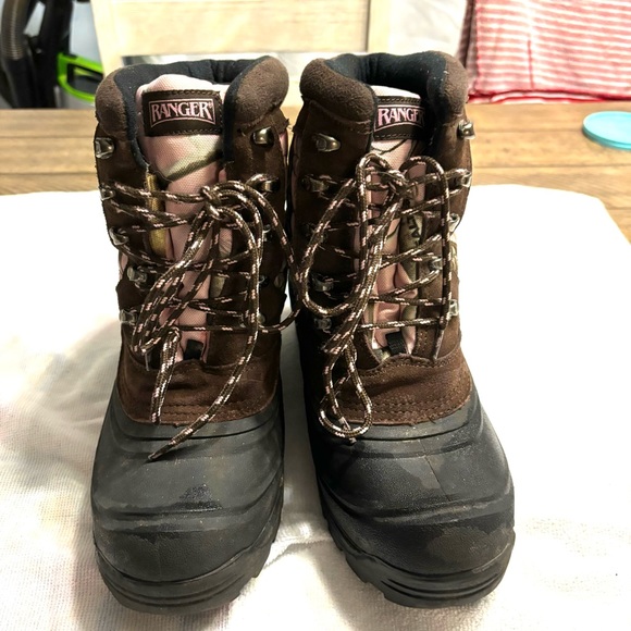 Realtree Camo duck boots Ranger insulated pink and green SZ 10 Worn once - Picture 6 of 15